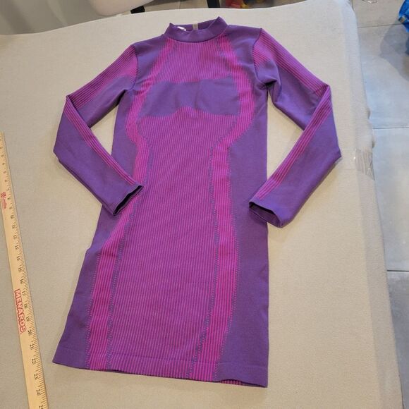 ANWND Purple Mini Long Sleeves Dress Size Small Medium - Picture 2 of 8